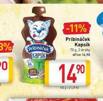 Billa Pribináček kapsík nabídka