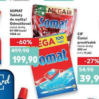 Kaufland Somat tablety do myčky / odmašťovač nabídka