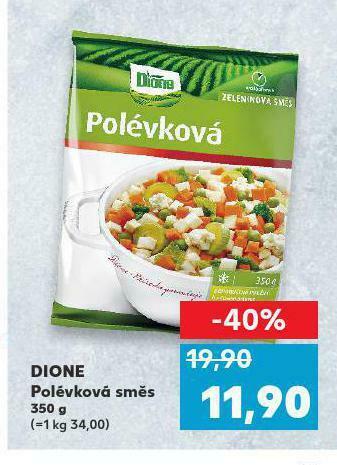Kaufland Dione polévková směs nabídka