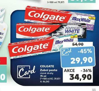 Kaufland Colgate zubní pasta nabídka