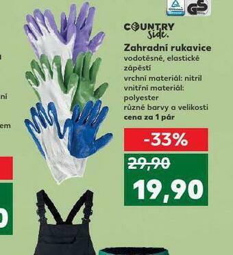 Kaufland Zahradní rukavice nabídka