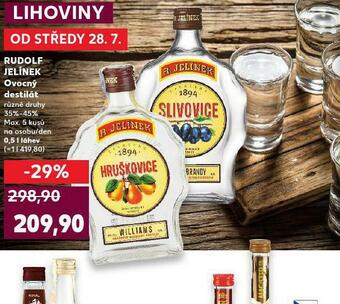 Kaufland Rudolf jelínek ovocný destilát nabídka