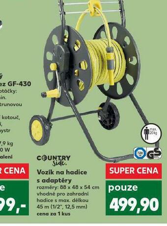Kaufland Vozík na hadice s adaptéry nabídka