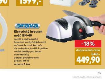 Kaufland Elektrický brousek orava nabídka