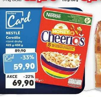 Kaufland Nestlé cereálie nabídka