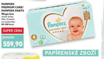 Kaufland Pampers dětské pleny nabídka