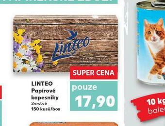 Kaufland Linteo papírové kapesníky nabídka
