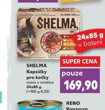 Kaufland Shelma kapsičky pro kočky nabídka