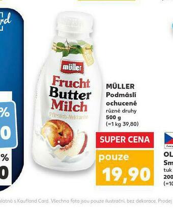 Kaufland Müller podmáslí ochucené nabídka