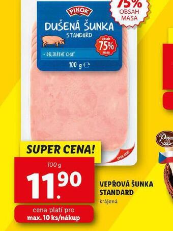 Lidl Vepřová šunka standard nabídka