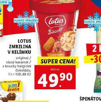 Lotus zmrzlina v kelímku