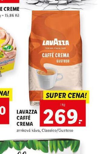 Lidl Lavazza caffé crema nabídka