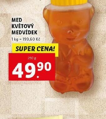 Lidl Med květový medvídek nabídka
