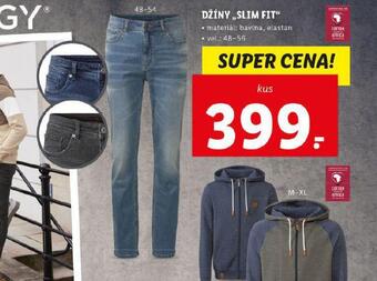 Lidl Džíny slim fit nabídka