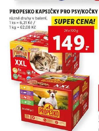 Lidl Propesko kapsičky pro psy nabídka