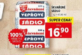 Lidl Škvařené sádlo nabídka