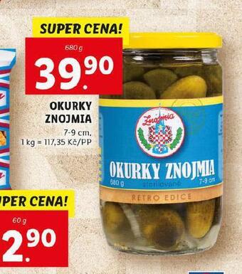 Lidl Okurky znojmia nabídka