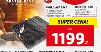 Lidl Vyhřívaná deka nabídka