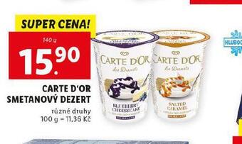 Lidl Carte d´or smetanový dezert nabídka