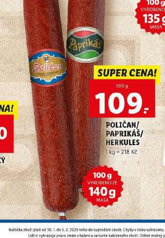 Lidl Herkules nabídka