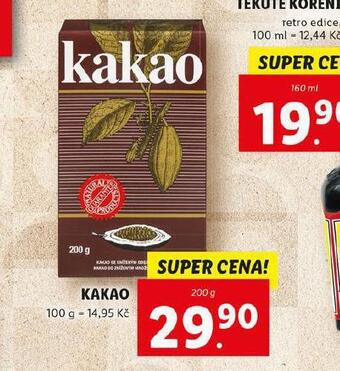 Lidl Kakao nabídka