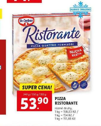 Lidl Pizza ristorante nabídka