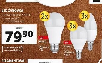Lidl Led žárovka nabídka
