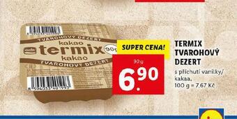 Lidl Termix tvarohový dezert nabídka