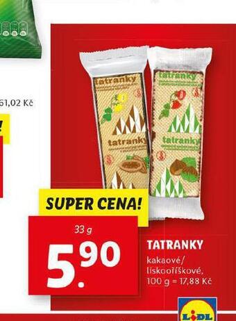 Lidl Tatranky nabídka