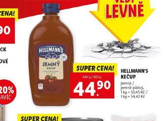 Lidl Hellmann´s kečup nabídka