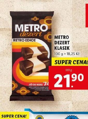 Lidl Metro dezert klasik nabídka