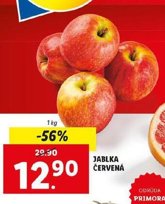 Lidl Jablka červená nabídka