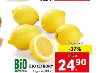Lidl Bio citrony nabídka
