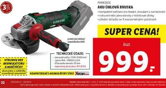 Lidl Aku úhlová bruska nabídka