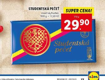 Lidl Studentská pečeť nabídka