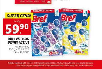 Lidl Bref wc blok power active nabídka
