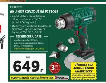 Lidl Aku horkovzdušná pistole nabídka