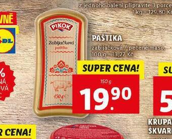 Lidl Paštika nabídka