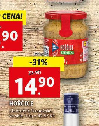 Lidl Hořčice nabídka