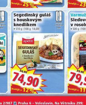 Norma Segedínský guláš s houskovým knedlíkem nabídka