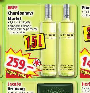 Norma Bree merlot nabídka