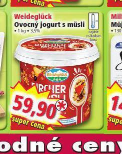 Weideglück ovocný jogurt s müsli