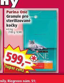 Norma Purina one granule pro sterilizované kočky nabídka