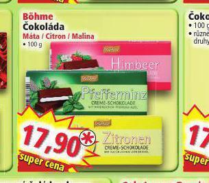 Norma Böhme čokoláda nabídka