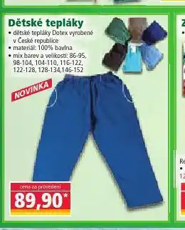 Dětské tepláky