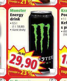 Norma Monster energy drink nabídka