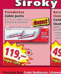 Norma Parodontax zubní pasta nabídka