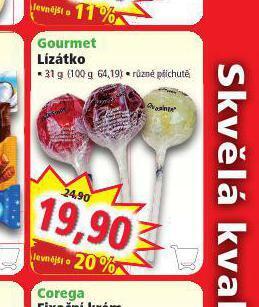Norma Gourmet lízátko nabídka