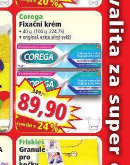 Norma Corega fixační krém nabídka