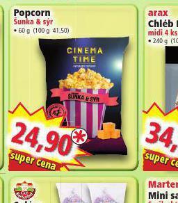 Norma Popcorn šunka & sýr nabídka